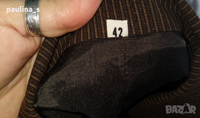 Два броя / Винтидж / Двуредно сако / кафяво и пепит / Германия , снимка 7 - Сака - 15785051