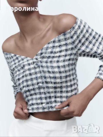 Структурирана блуза на #ЗАРА с етикет