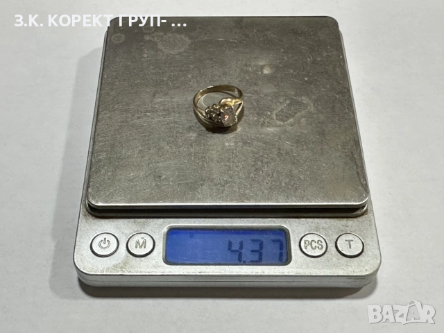 Златен пръстен 14к, 4,37гр, снимка 2 - Пръстени - 51501156
