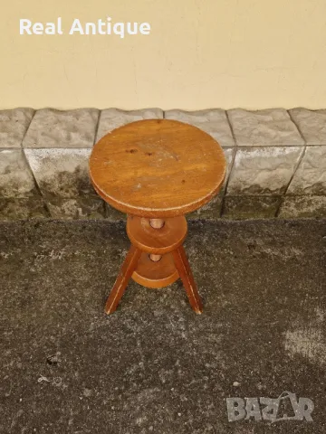 Индустриално антикварно работно столче , снимка 2 - Антикварни и старинни предмети - 49064033