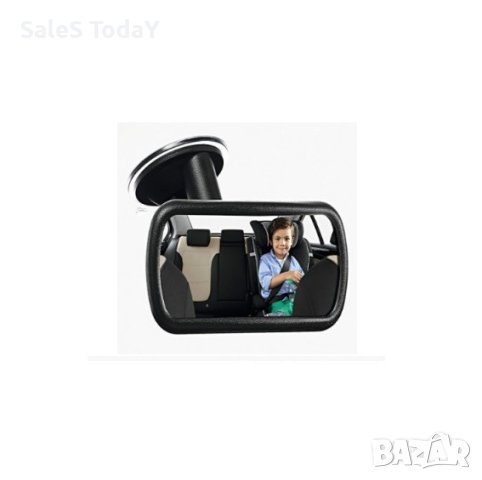 Огледало за бебе в кола, за обратно виждане, с вендуза, 9,5х6 см