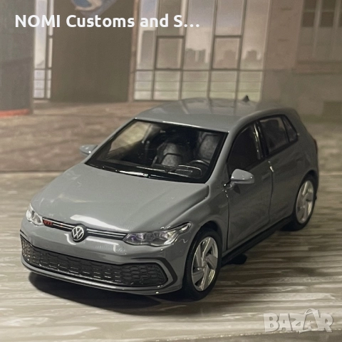 Volkswagen Golf 8 GTI умален модел, снимка 6 - Коли, камиони, мотори, писти - 52516545