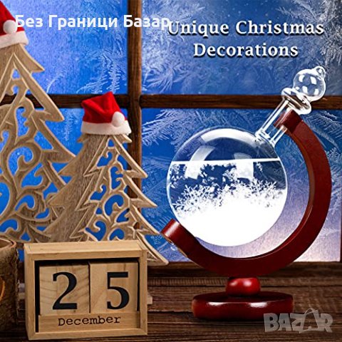 Нов стъклен снежен глобус Творчески кристален Прогноза на Времето, снимка 5 - Други - 43267018