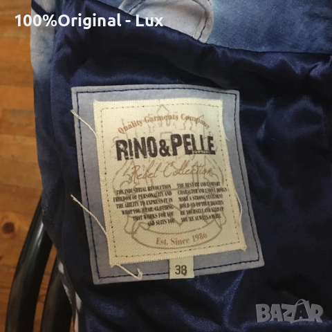 Rino&PELLE--оргинал.Ест.кожа.Дизайнерско.Лукс-С/М, снимка 5 - Якета - 52697852