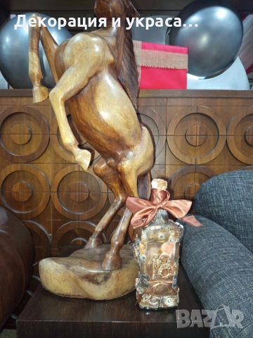 Стийм пънк бутилка с алкохол за годишнина, снимка 5 - Декорация - 52586263