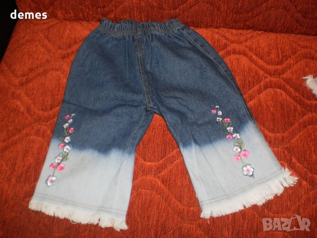  Детско костюмче панталон3/4 и блуза деним омбре за 2-3 годин, снимка 6 - Детски комплекти - 33544416