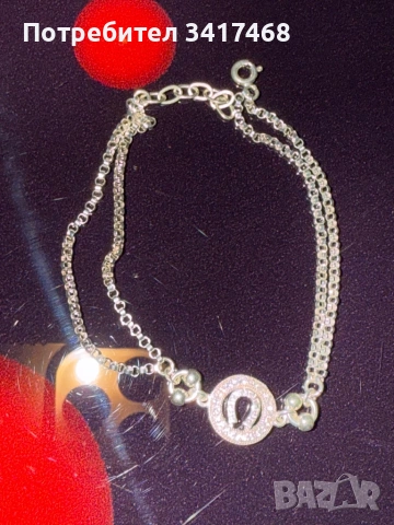 Сребърна дамска гривна , снимка 2 - Гривни - 53235913