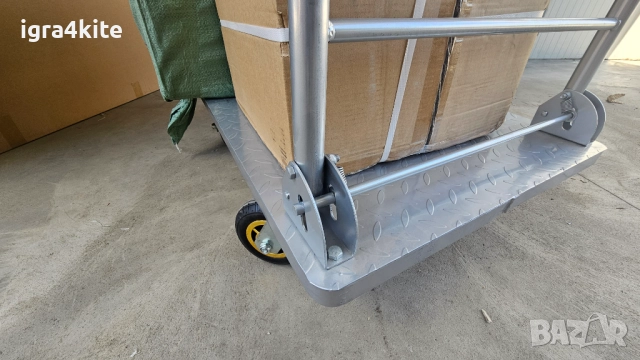 Налични нови сгъваеми платформени колички за кашони и стоки за улеснение на склад и работа, снимка 4 - Друго търговско оборудване - 51500991