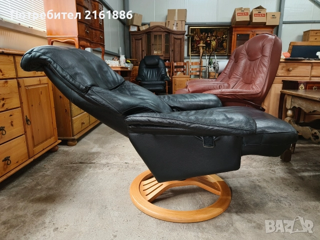 Relax кресло от естествена кожа , снимка 2 - Дивани и мека мебел - 52720460