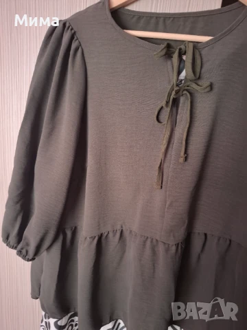 Сет от блуза и панталони в зелен цвят, снимка 4 - Блузи - 51250685