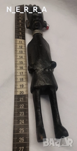 Дървена африканска фигура, снимка 5 - Декорация за дома - 52611057