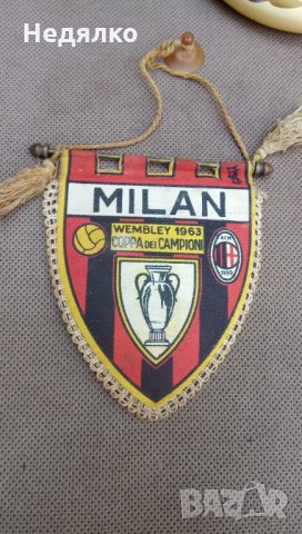 Оригинално флагче на Милан от 1963г,КЕШ, снимка 2 - Футбол - 32786649