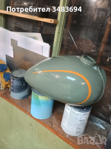 Боядисване и линиране на ретро мотоциклети, снимка 4 - Части - 52789398