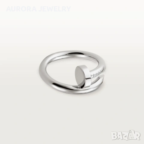 CARTIER Nail Juste un Clou Classic Silver Пръстен Пирон, снимка 7 - Пръстени - 53238190