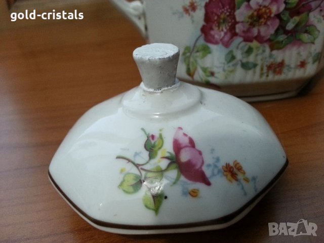 Стара захарница фин порцелан, снимка 2 - Антикварни и старинни предмети - 33413939