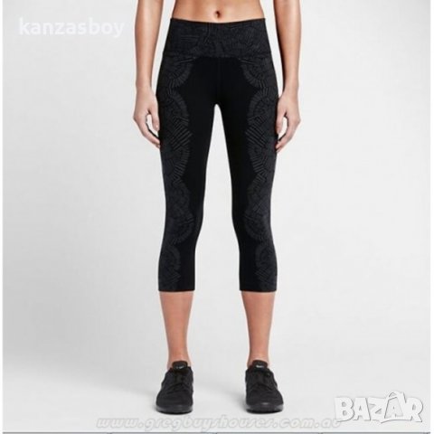 Nike Women's Leg - страхотен дамски клин КАТО НОВ 100% оригинал точни размери дължина - 85см. талия , снимка 1 - Клинове - 37251527