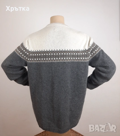 Fjallraven Ovik - Оригинален мъжки пуловер от вълна размер XL, снимка 4 - Пуловери - 53302253