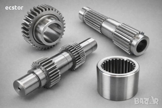 Прецизна механична обработка | Шлицови валове и зъбни колела | Серийно производство, снимка 7 - Друго - 53234990