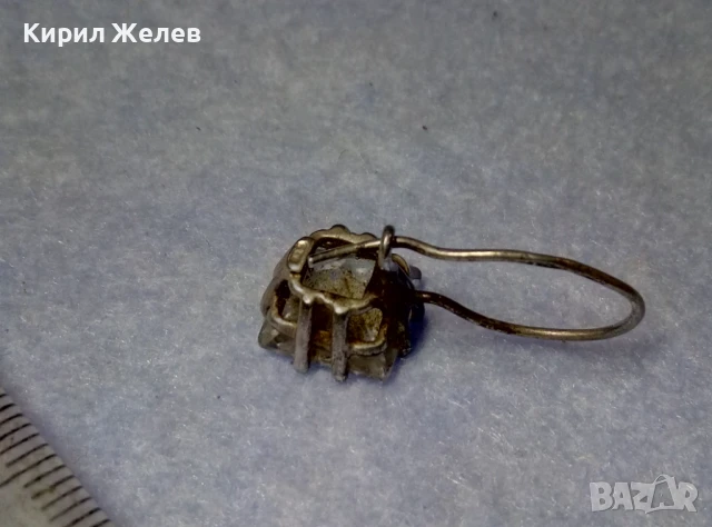 КЛАСИЧЕСКИ МОДЕЛ СКЪПОЦЕННА СРЕБЪРНА ОБЕЦА СРЕБРО 925 с ЮВЕЛИРНО ФАСЕТИРАН МОЙСАНИТ 24375, снимка 9 - Обеци - 50535942