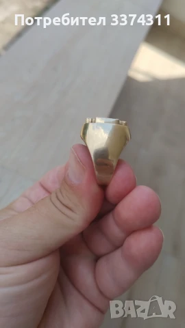 Уникален масивен златен пръстен Св арх Михаил,Св Георги, снимка 3 - Пръстени - 50862187