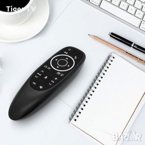 Гласово дистанционно управление за ТВ Бокс Android G10 PRO с микрофон и със Жироскоп и подсветка, снимка 11 - Дистанционни - 33525381