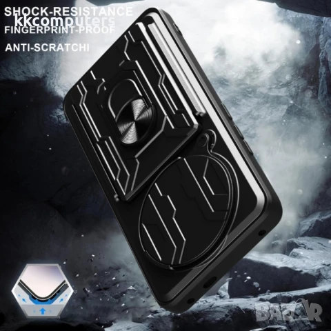 Xiaomi Redmi Note 14 Pro+ 5G Удароустойчив Ring Holder/ Card Slot Калъф и Протектор, снимка 6 - Калъфи, кейсове - 50906491