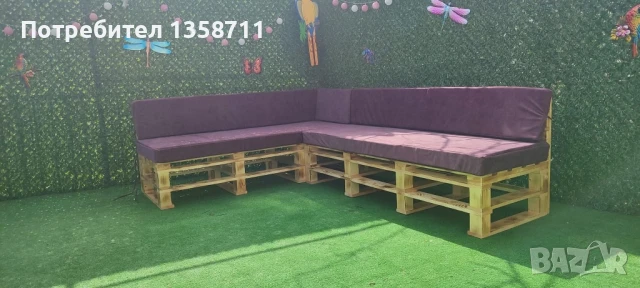 палет мебел, снимка 11 - Градински мебели, декорация  - 50698092
