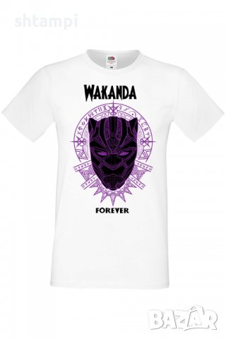 Мъжка тениска Avengers Wacanda forever,Филм,Игра,superhero,Изненада,Подарък,Повод,, снимка 4 - Тениски - 37719744