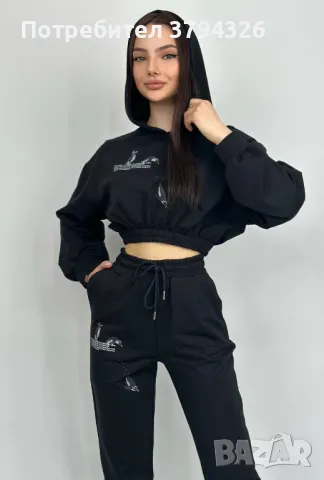 Дамски комплект горнище и долнище  COCO BIANCA Penguins , снимка 2 - Комплекти - 47306122