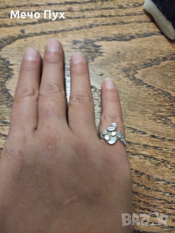 Сребърен пръстен (51), снимка 2 - Пръстени - 38429531