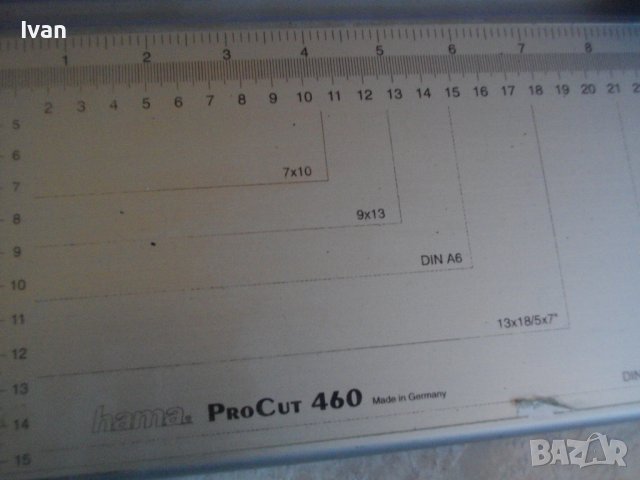 HAMA 8265-Made in GERMANY-Нова Резачка/Гилотина За Хартия-Ролков Нож-Висок Клас-Алуминиева-460 мм., снимка 8 - Други инструменти - 39229021