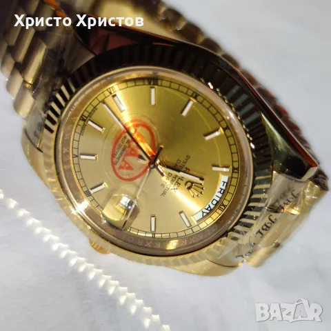 Мъжки луксозен часовник Rolex Day-Date 228238 Yellow Gold Champagne Roman

, снимка 4 - Мъжки - 47629126