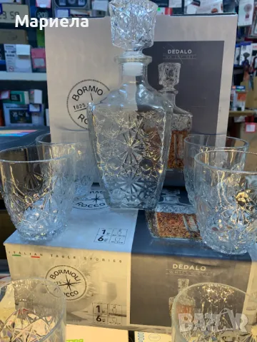 Комплект за уиски 7 части 780мл. Dedalo Bromioli Rocco, снимка 3 - Чаши - 49735868