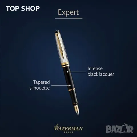 Нов Луксозен Подарък Писалка Waterman със Златисти Орнаменти Подаръчна Кутия Средно Перо, снимка 3 - Подаръци за мъже - 49227078