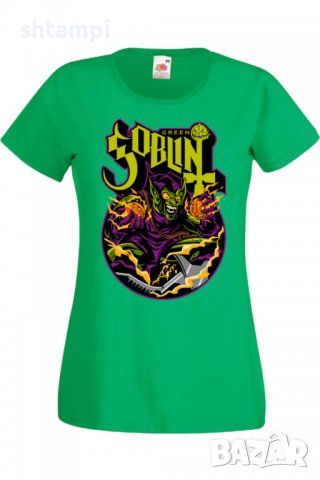 Дамска Тениска Green Goblin,Изненада,Повод,Подарък,Празник, снимка 5 - Тениски - 37642585