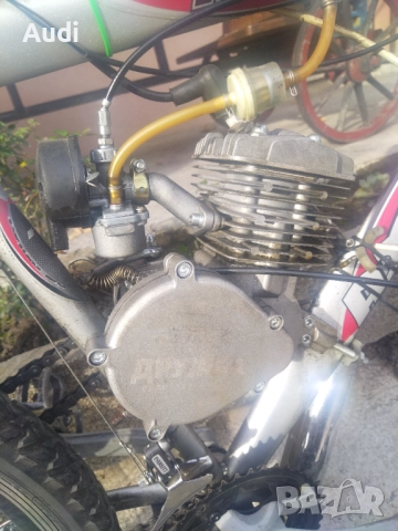 Вело мотор / бензиново колело 80cc Двутактов  бензинов мотор Дружба. Взема се от място. , снимка 10 - Велосипеди - 52549535