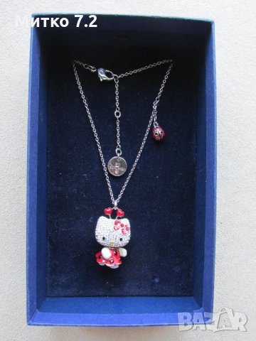 Колие Swarovski Crystal Hello Kitty, снимка 2 - Колиета, медальони, синджири - 27754476
