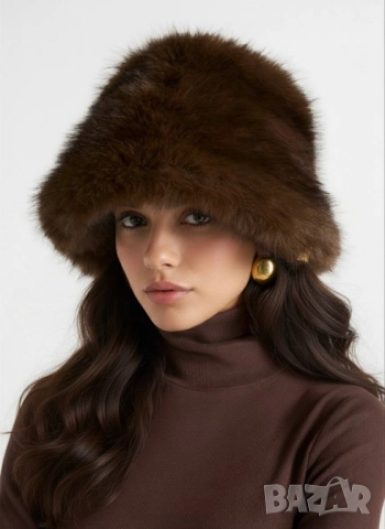 пухени шапки , снимка 2 - Шапки - 51978660