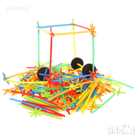 Игра със Сламки за Строене - Domsis, снимка 5 - Конструктори - 44860844