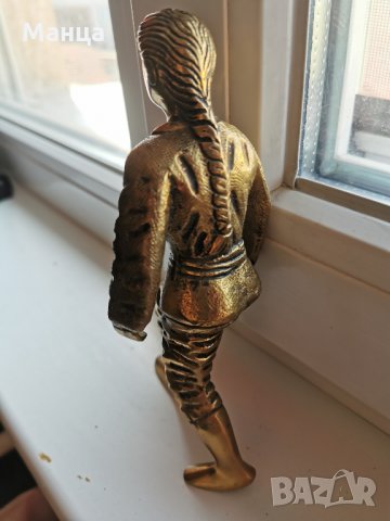 Бронзова фигура на учител по бойни изкуства, снимка 3 - Антикварни и старинни предмети - 33546210