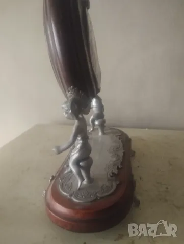 Настолен часовник в бароков стил, снимка 5 - Антикварни и старинни предмети - 48627616