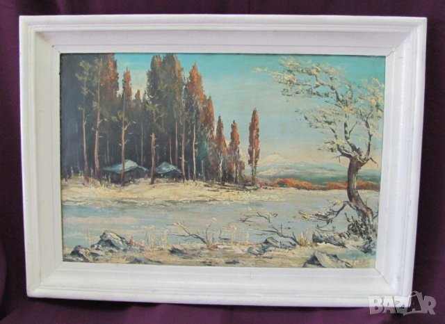 Картина Масло Картон Ганчо Чолаков, снимка 11 - Картини - 43182332