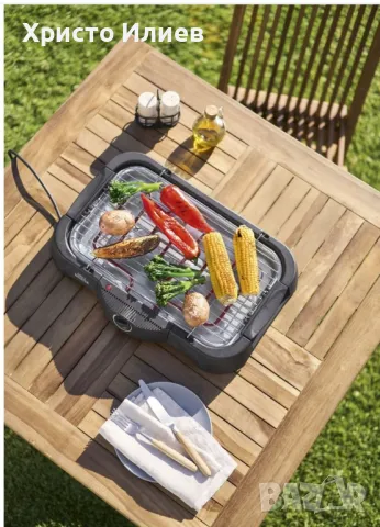 Електрическа грил скара Барбекю GRILLMEISTER 2000 W, снимка 3 - Скари - 47864631