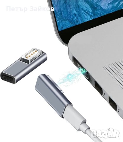 Магнитен USB C адаптер с L накрайник