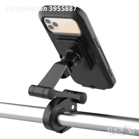 Държач за мобилен телефон за велосипед, водоустойчив, въртящ се на 360 градуса, снимка 4 - Селфи стикове, аксесоари - 43747630