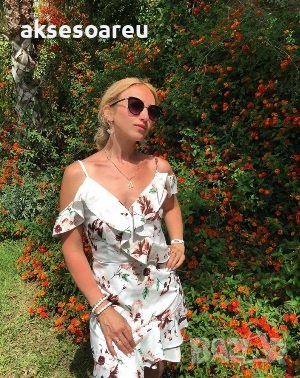 Дамска секси рокля с презрамки без ръкави с V-образно деколте облекло пролет лято рокли жени мини къ, снимка 18 - Рокли - 37660896