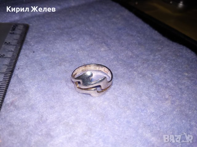 СТИЛЕН ВИНТИДЖ АРТ СРЕБЪРЕН ПРЪСТЕН СРЕБРО 925 РЪЧНА АЖУРНА МАЙСТОРСКА ИЗРАБОТКА 35032, снимка 3 - Пръстени - 39642324