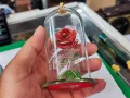Стъклена роза Disney beauty and the beast, снимка 4