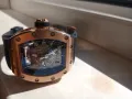Richard mille RM 030 automatic mechanical watch gold Ричард Майли автоматичен механичен часовник , снимка 15