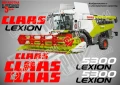 CLAAS Lexion 580 TT стикери надписи, снимка 12